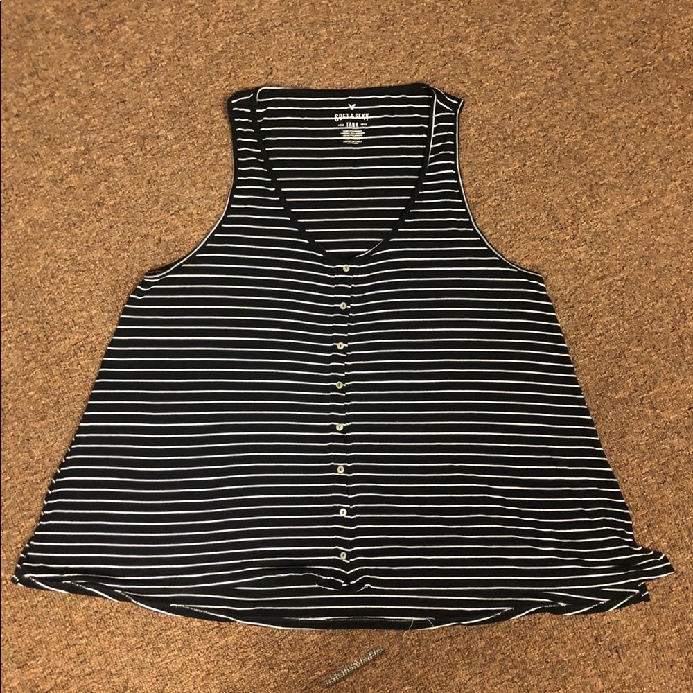 American Eagle Button Down Tank Top